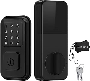 Touchscreen Smart Door Lock with Electronic Deadbolt