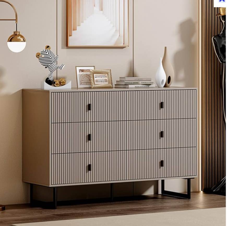  6 Drawer Dresser For Bedroom, Large Double Dresser With Wide Drawers, Modern Chest Of Drawers,storage Organizer Dresser