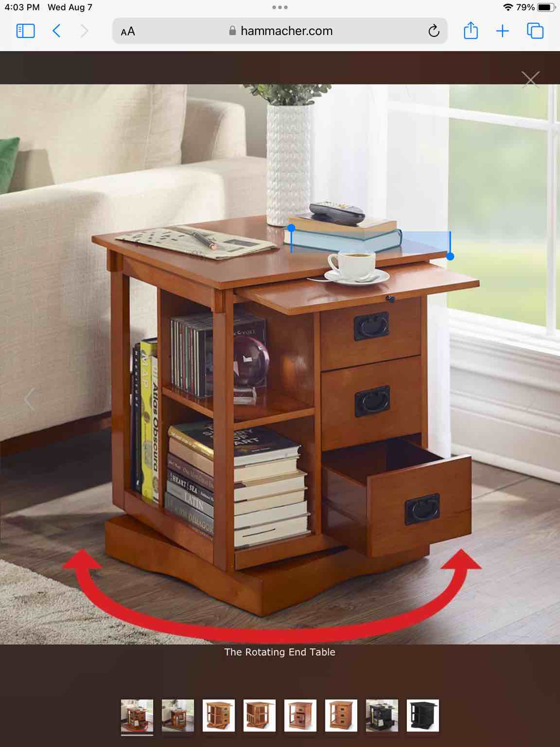 The Rotating End Table