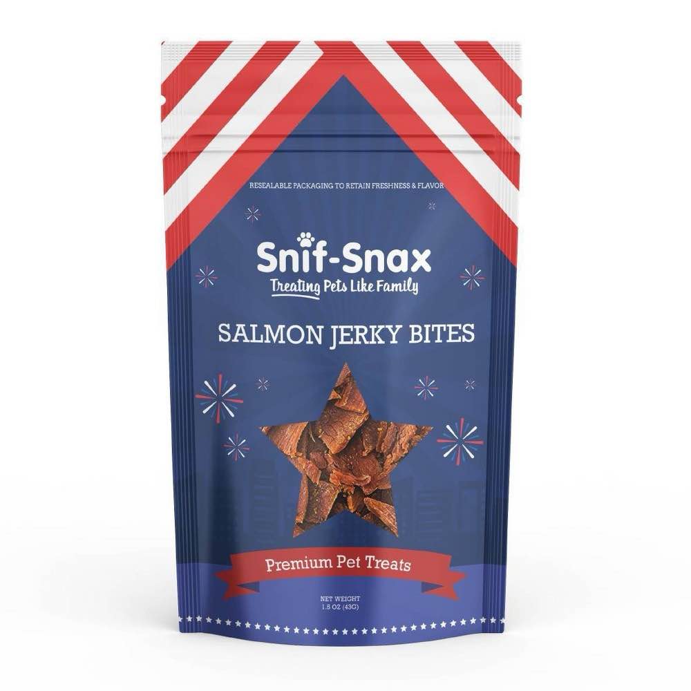 Snif-Snax Salmon Flavor Jerky Bites Cat Treats - 1.5oz
