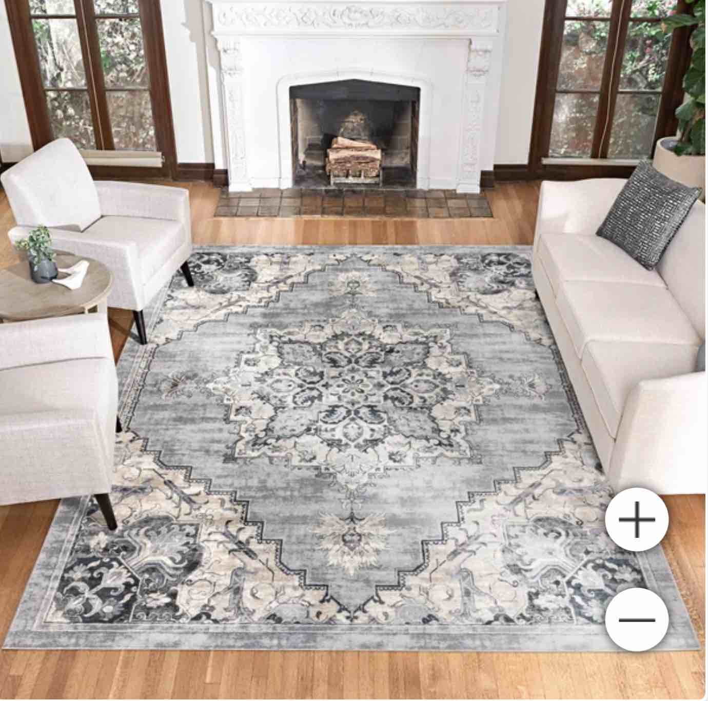 Gertmenian Thomasville Timeless Classic Snoh Grey Indoor Area Rug Rug Size: 7 ft. 10 in. x 10 ft.