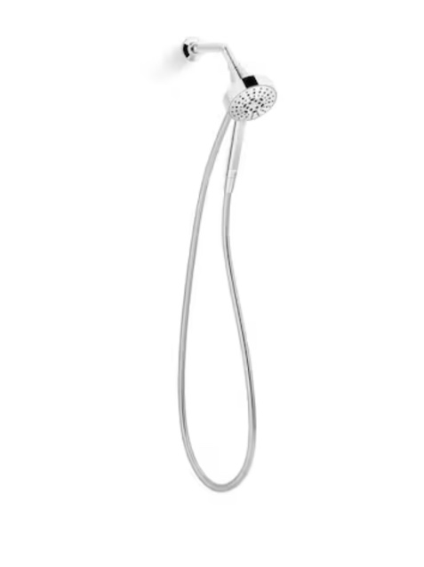 KOHLER Premise 4-Settings Polished Chrome 4.31-in Round Handheld Shower Head 1.75 GPM