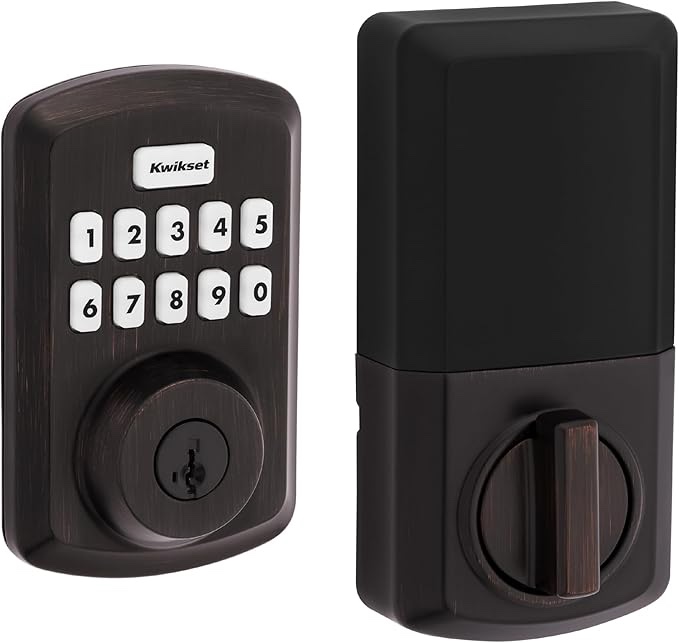 Kwikset 250 TRS 11P SMT Power Keyless Entry Deadbolt  Bronze - Quantity 1