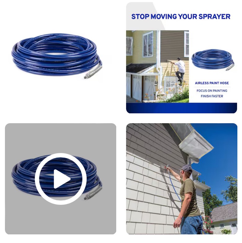 Graco Paint Sprayer Hose 25 ft Airless Hose 25-ft x 1/4-in