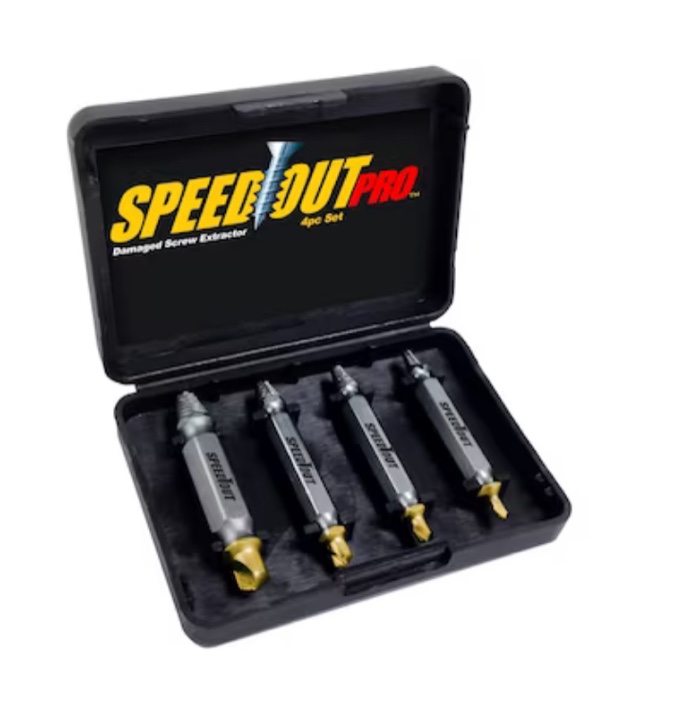 SpeedOut 4-Pack Hss Double-ended 2-in Screw Extractor Set
