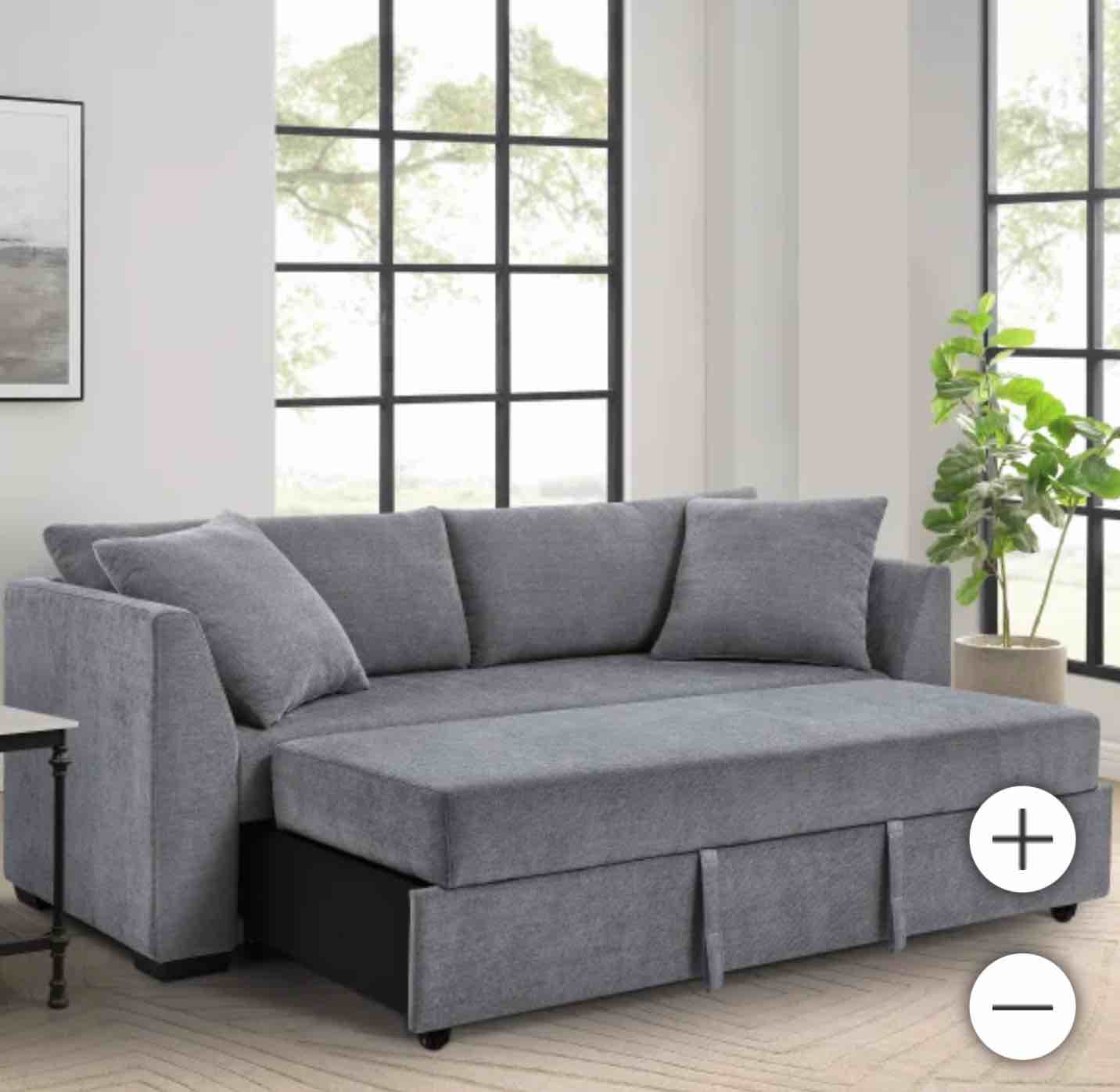 Thomasville Marion Fabric Convertible Sofa See photos 