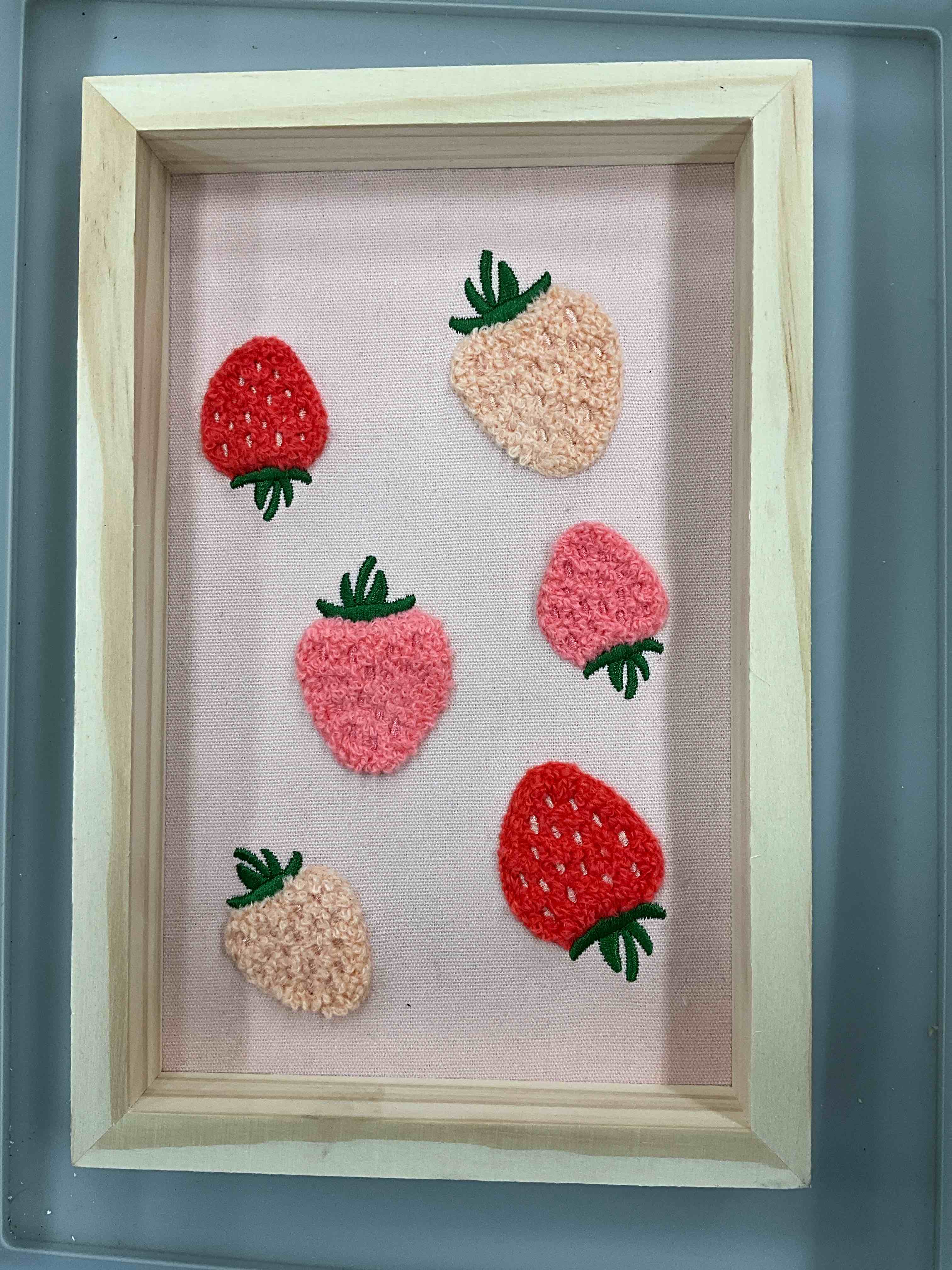 Made for Retail Strawberry Shadow Box