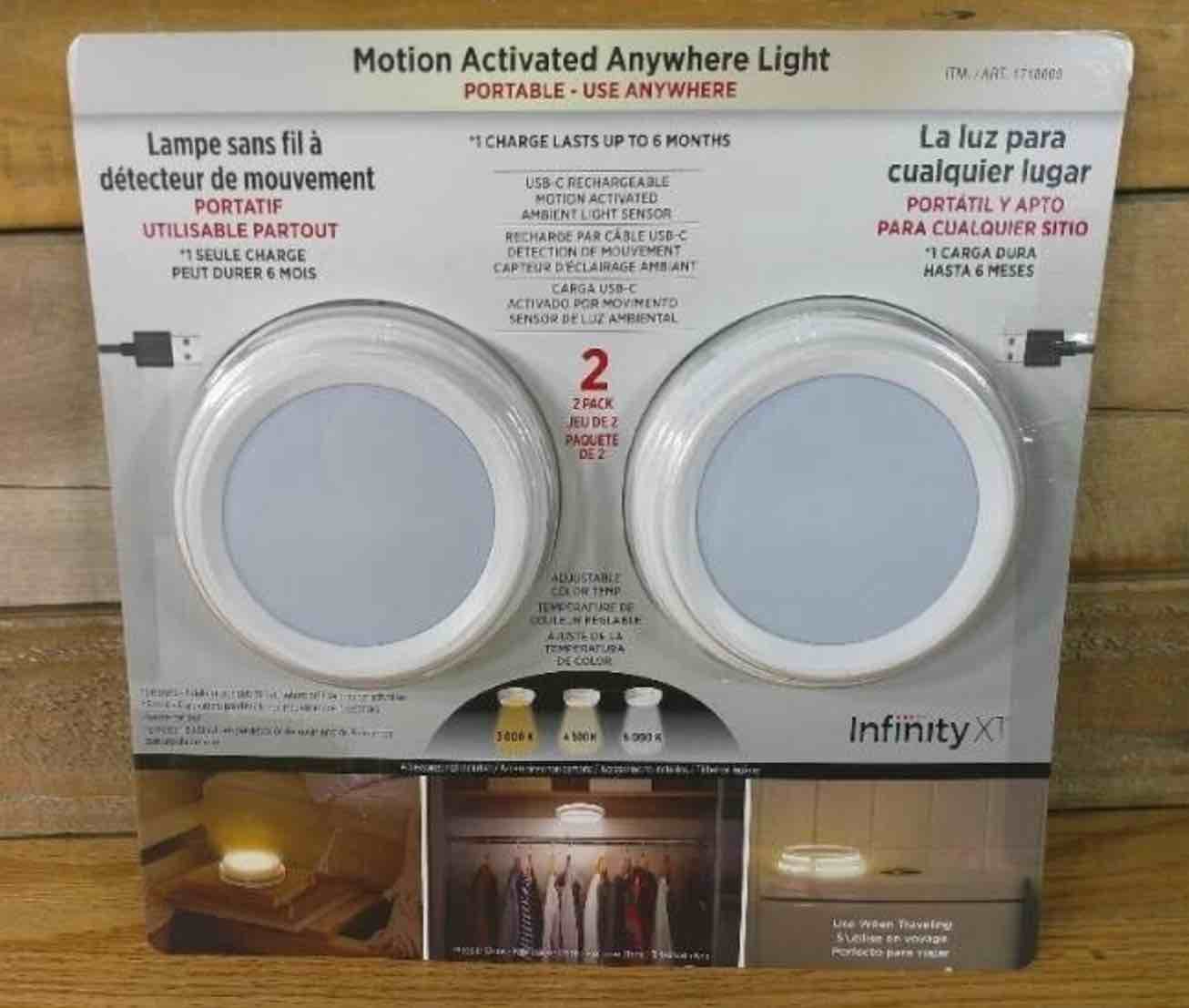 Infinity X1 Under Cabinet Light Anywhere 2 Pack