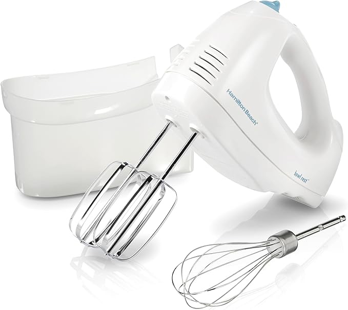Hamilton Beach 6-Speed Hand Mixer with Case - White 62632R