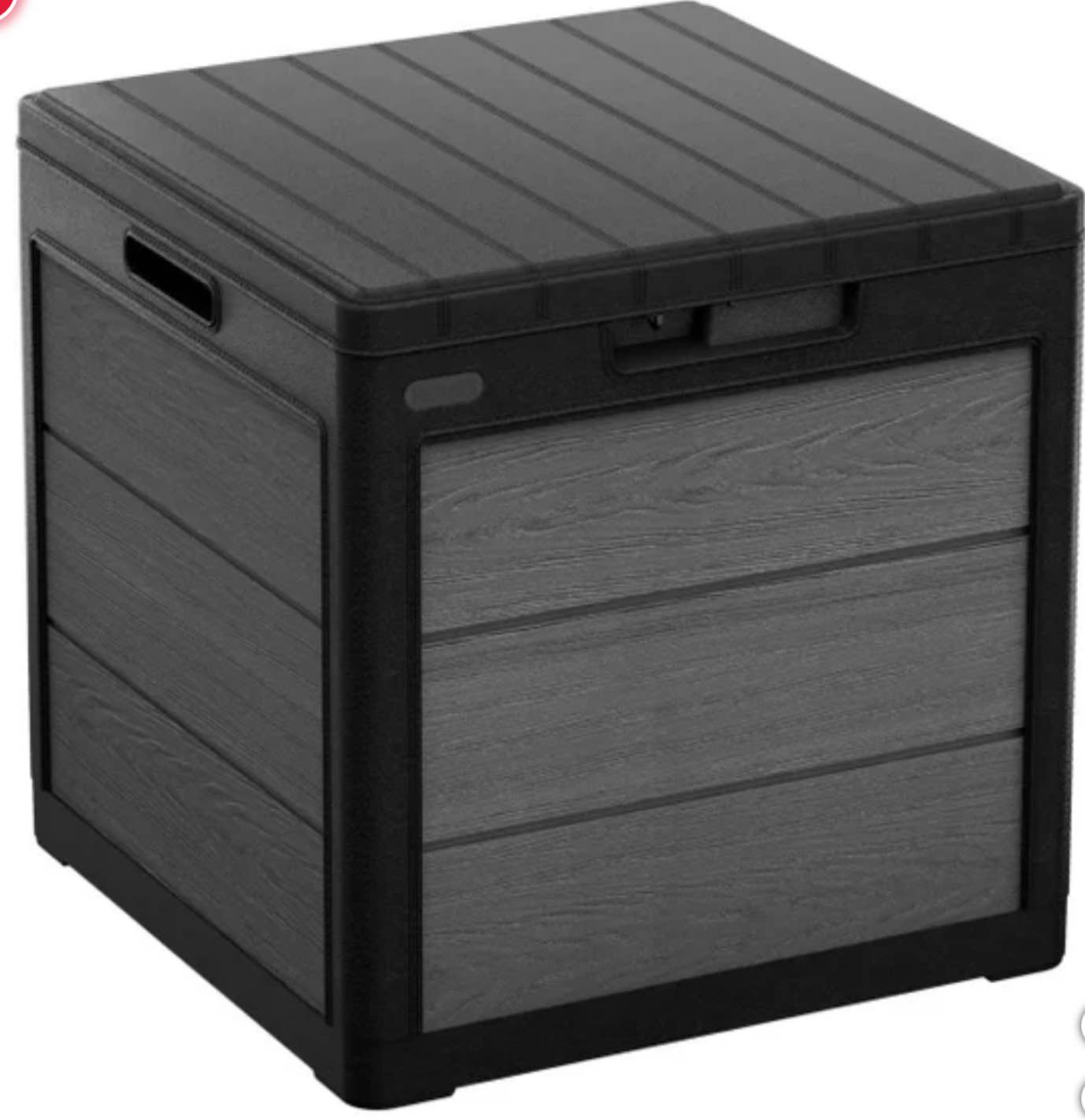 Keter Cortina 30 Gallon Resin Deck Box for Patio Outdoor Storage, Grey
