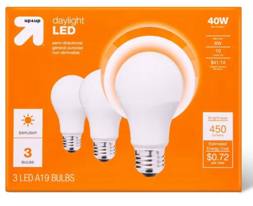 LED 40W 6pk Light Bulbs Soft White - up & up™