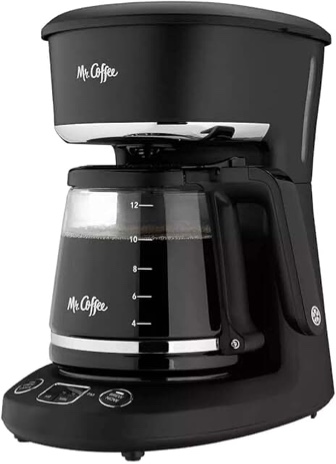 Mr. Coffee 12-Cup Programmable Coffee Maker - Black/Stainless Steel