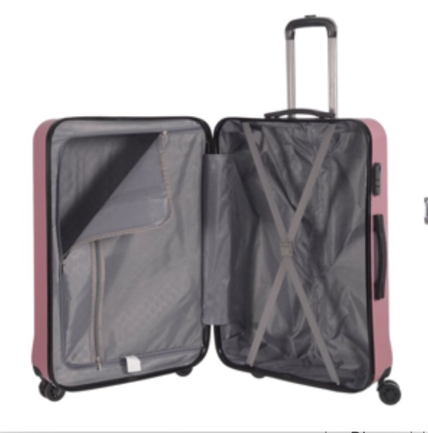 NICCI Grove 2 Collection ABS Plastic Hardside Spinner Luggage Dusty Pink (CRL006L) CRL006L-DPNK