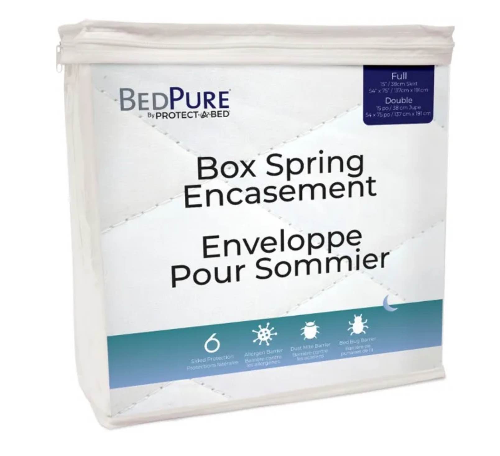 Bed Pure 9'' Box Spring Encasement - Split Queen 