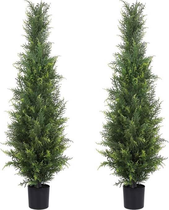 two pack 4 feet artificial pine tree