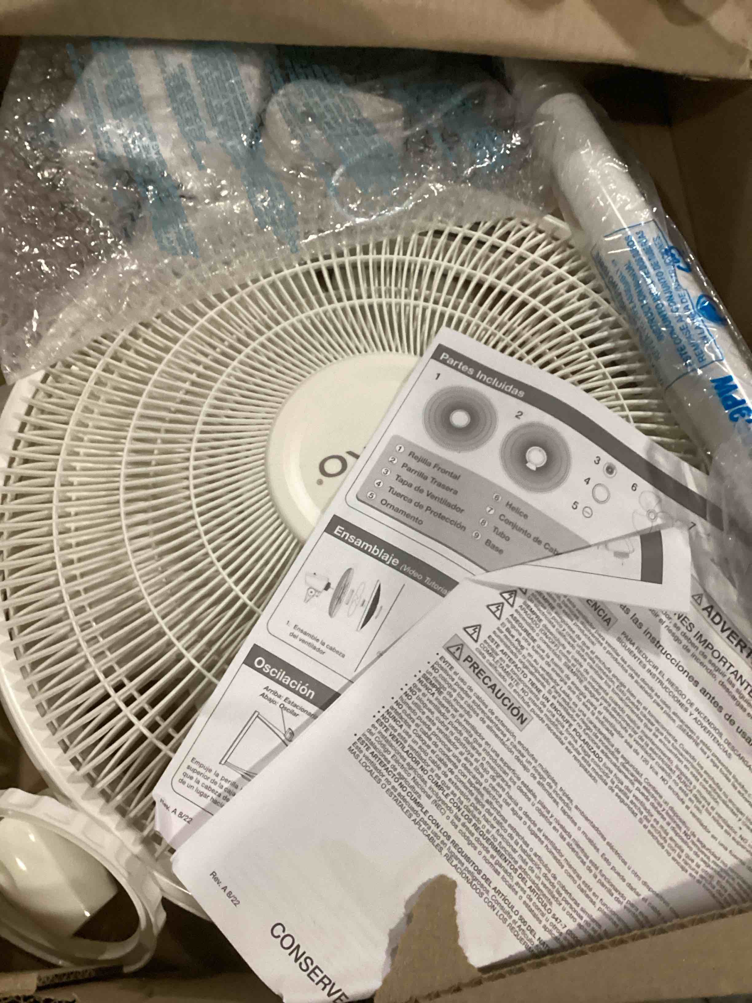 Lasko 2520 Oscillating Stand Fan,White 16 Inch