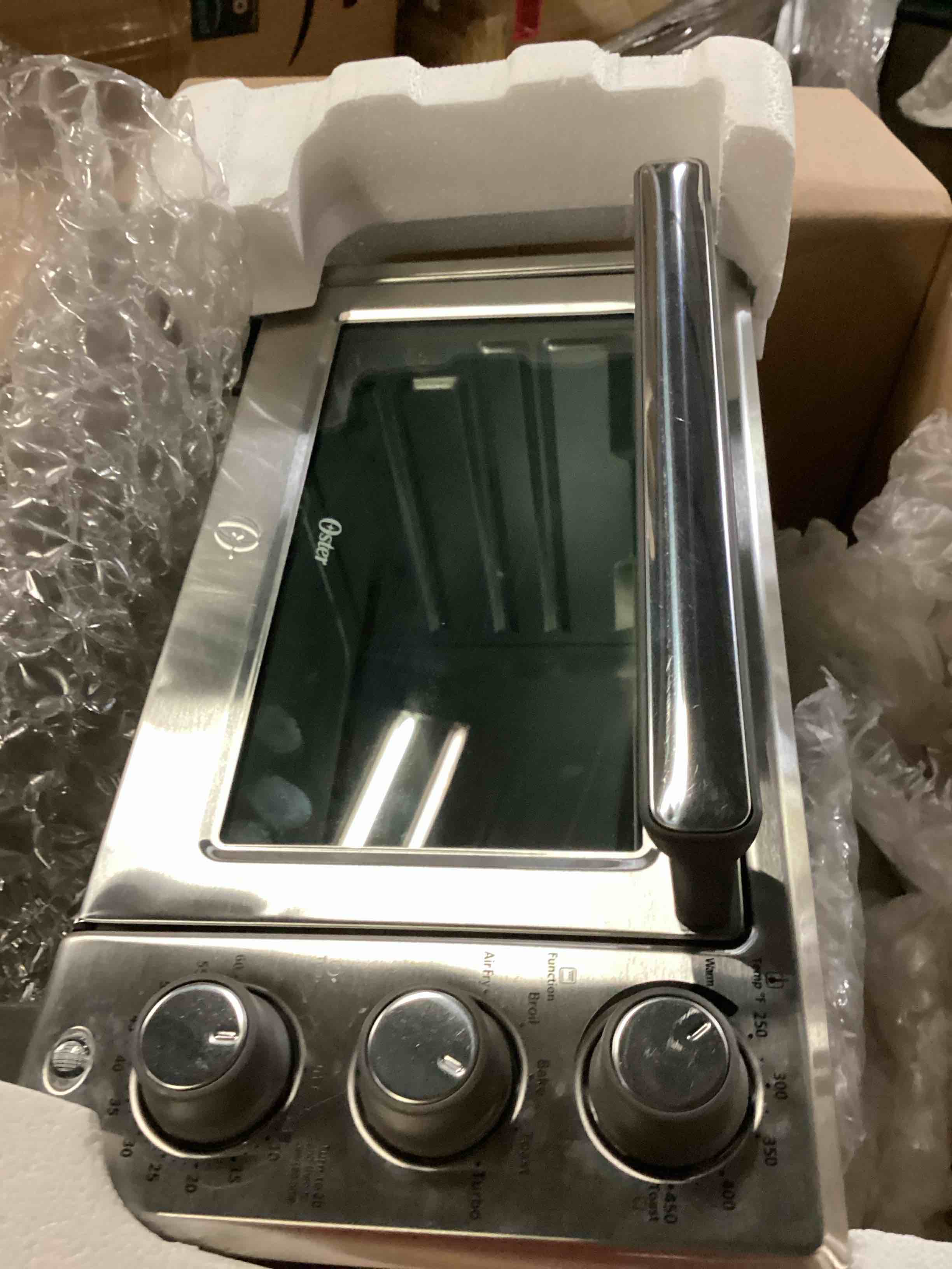 Oster Compact Countertop Oven With Air Fryer, Stainless Steel