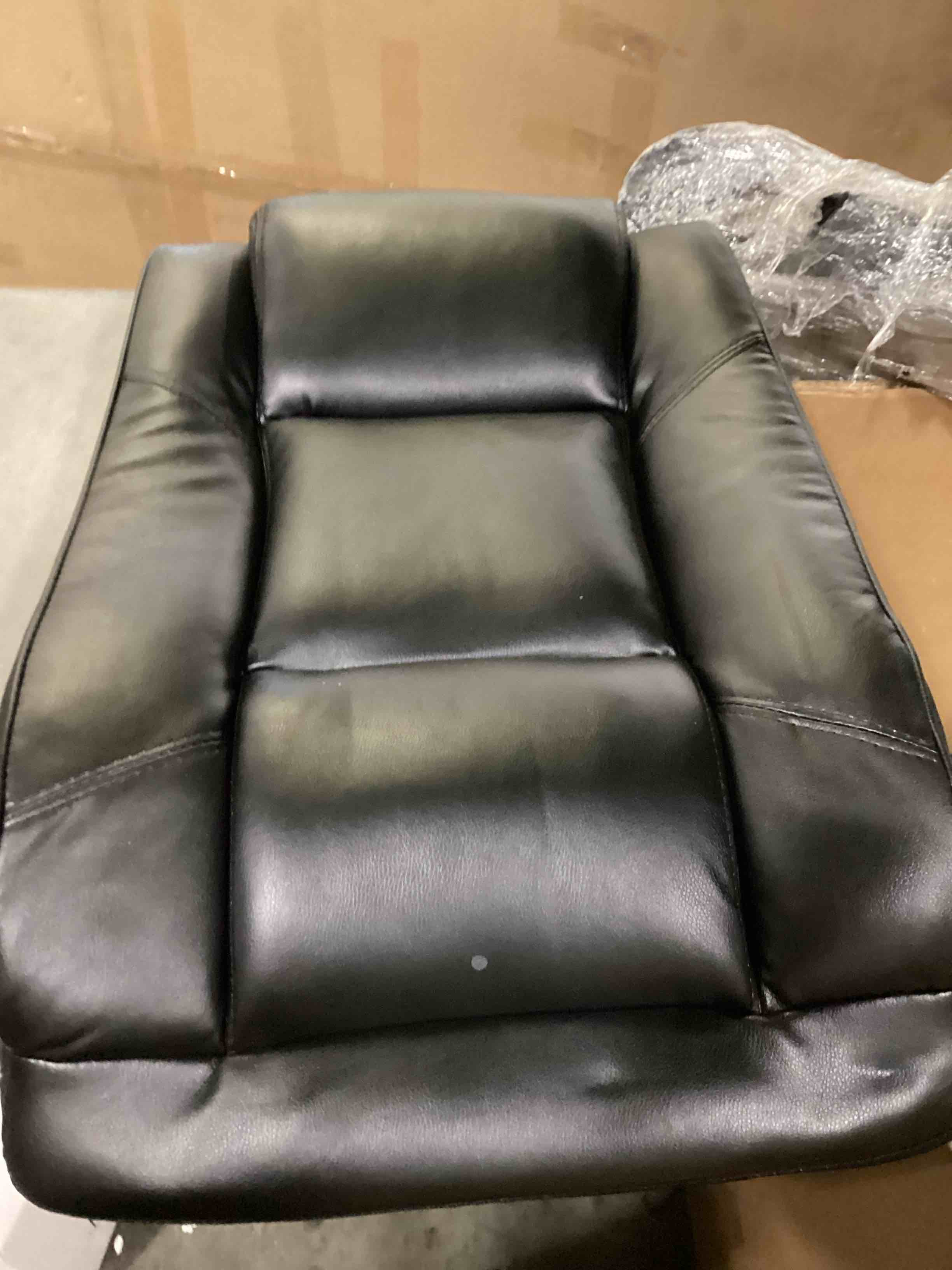 Faux Leather Manual office chair Furniture Set for Living Room, Bedroom, Meeting Room, Black