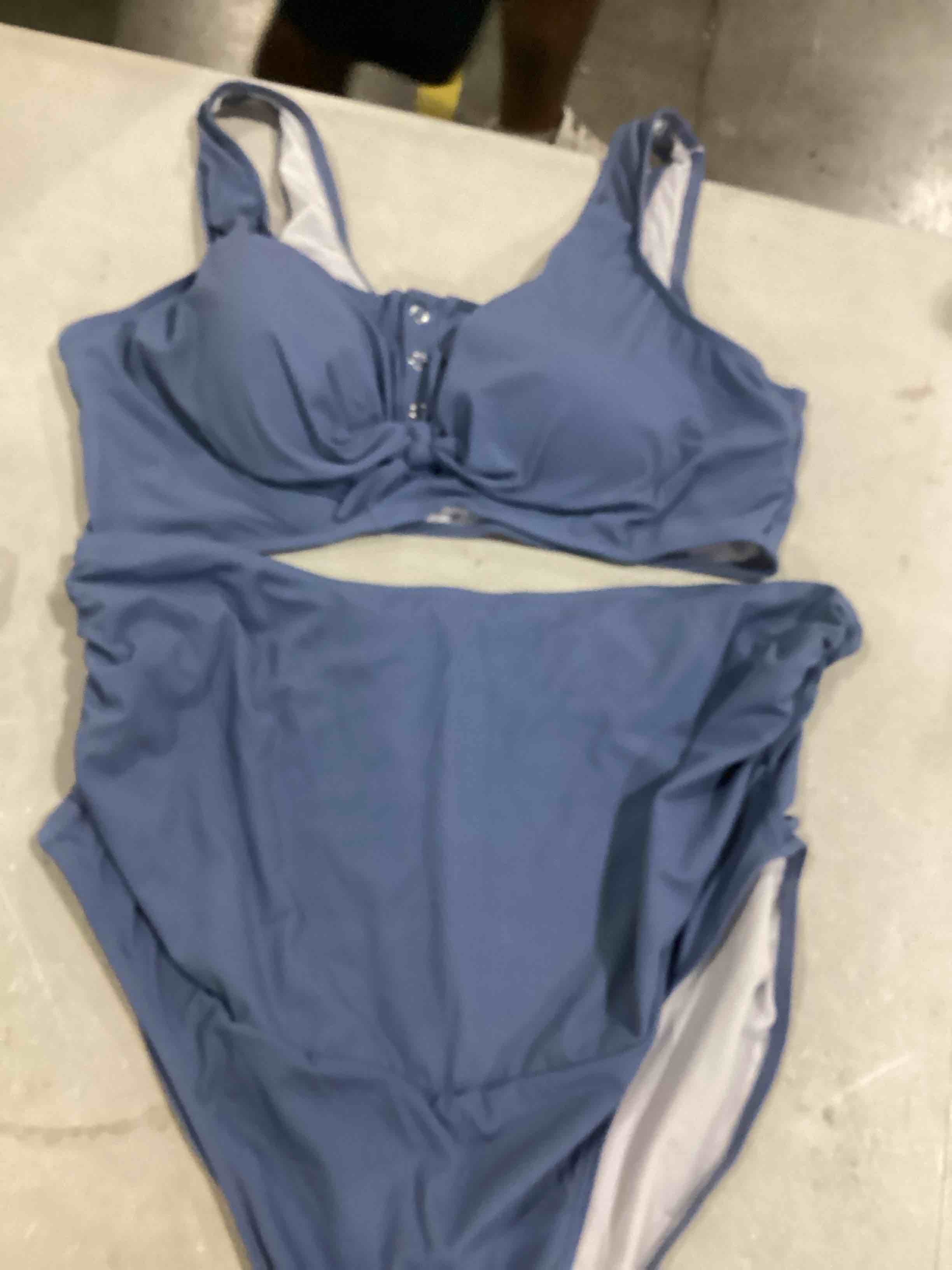 Summer Mae Maternity Ribbed TwoPiece Swimsuit Front Knot Crop Top