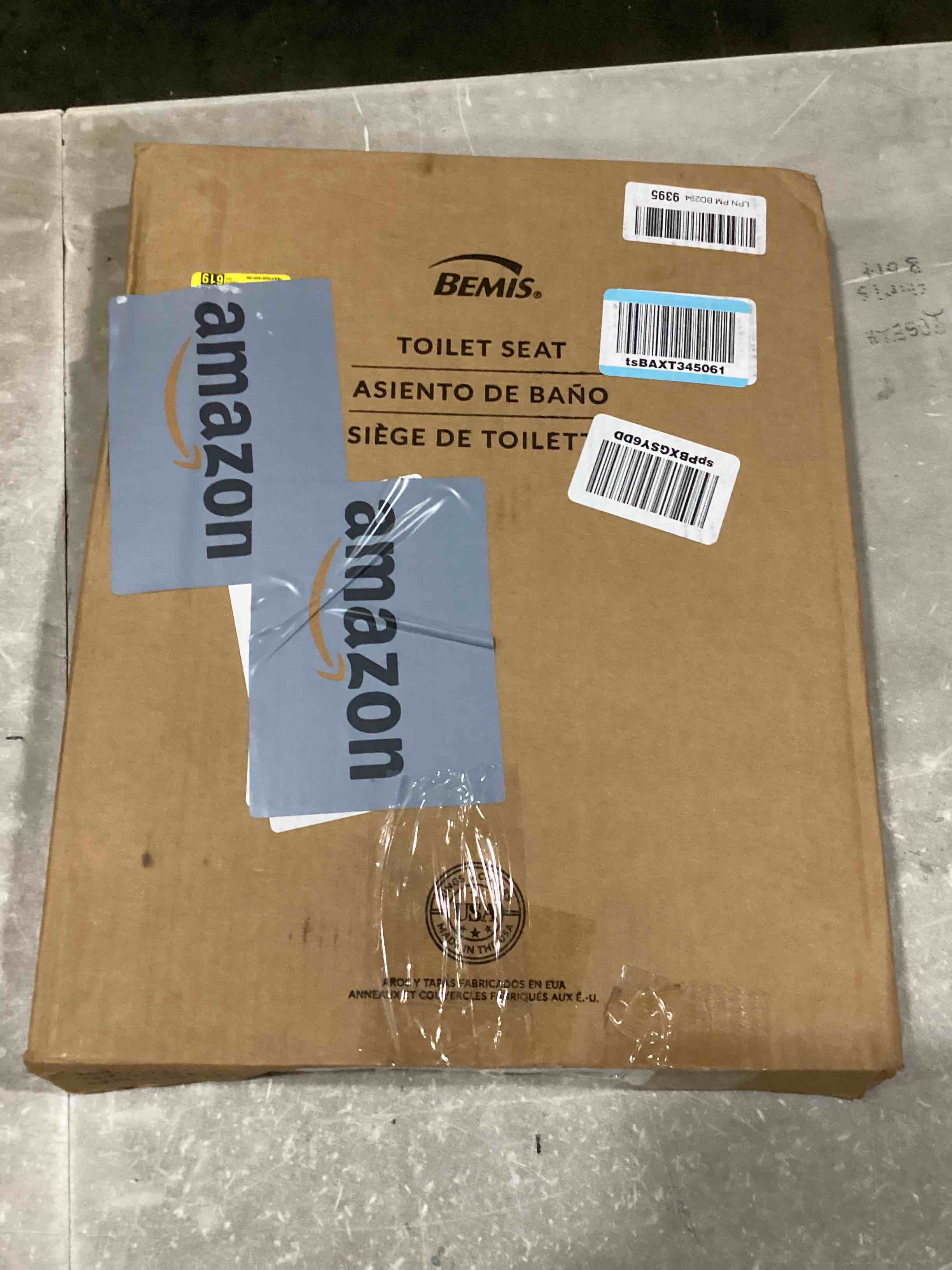 Bemis 500EC 346 Toilet Seat with Easy Clean & Change Hinges, 1 Pack