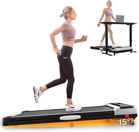 ACTFLAME Walking Pad Treadmill with Incline, Under Desk Treadmills, Portable Treadmill for Home Office, Walking Pad 4 in 1 Treadmill for Walking Running, 2.5HP Compact Treadmill with Remote Control