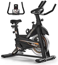 Exercise Bike-Indoor Stationary Bike for Home Gym,Workout Bike With Belt Drive,Cycling Bike With Digital Display & Comfortable Seat Cushion