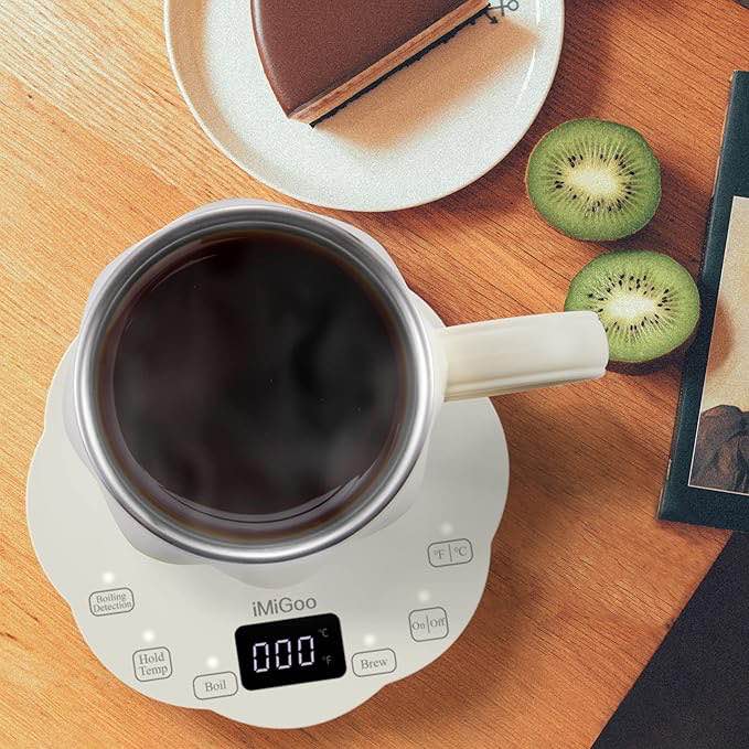 Single Cup Coffee Maker That Can Serve As A Cup, Tea Maker, Percolator, Keep Warm Mug, Stainless Steel, Fast Heating Drinks, Pumpkin Shape