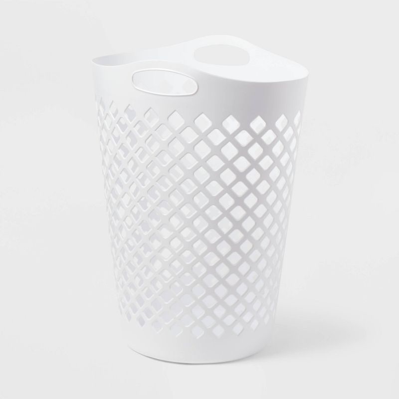 2.2bu Flexible Laundry Hamper White - Brightroom™