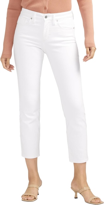 SIZE W29 L29 ) Silver Jeans Co. Women's Isbister High Rise Straight Leg Jeans