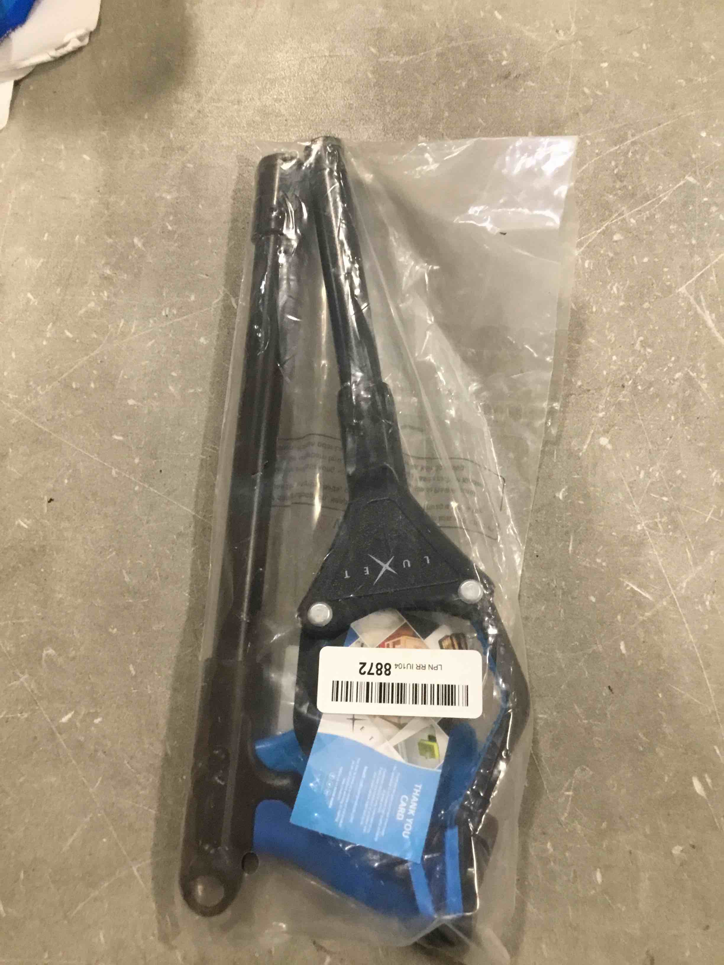 Grabber Reacher Tool - Newest Version Luxet 19 Inch Long Steel Foldable Pick Up Stick - Strong Grip Magnetic Tip - Heavy Duty Trash Picker Claw Reacher Grabber Tool for Elderly Wheelchair Mobility Aid