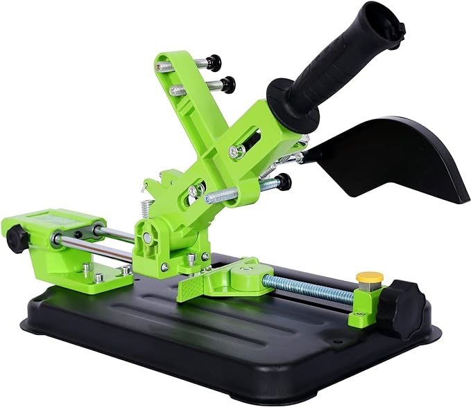 Angle Grinder Stand Grinder Holder Sliding Handle Bracket Cutting Angle Adjustable for 100 and 125 Angle Grinder