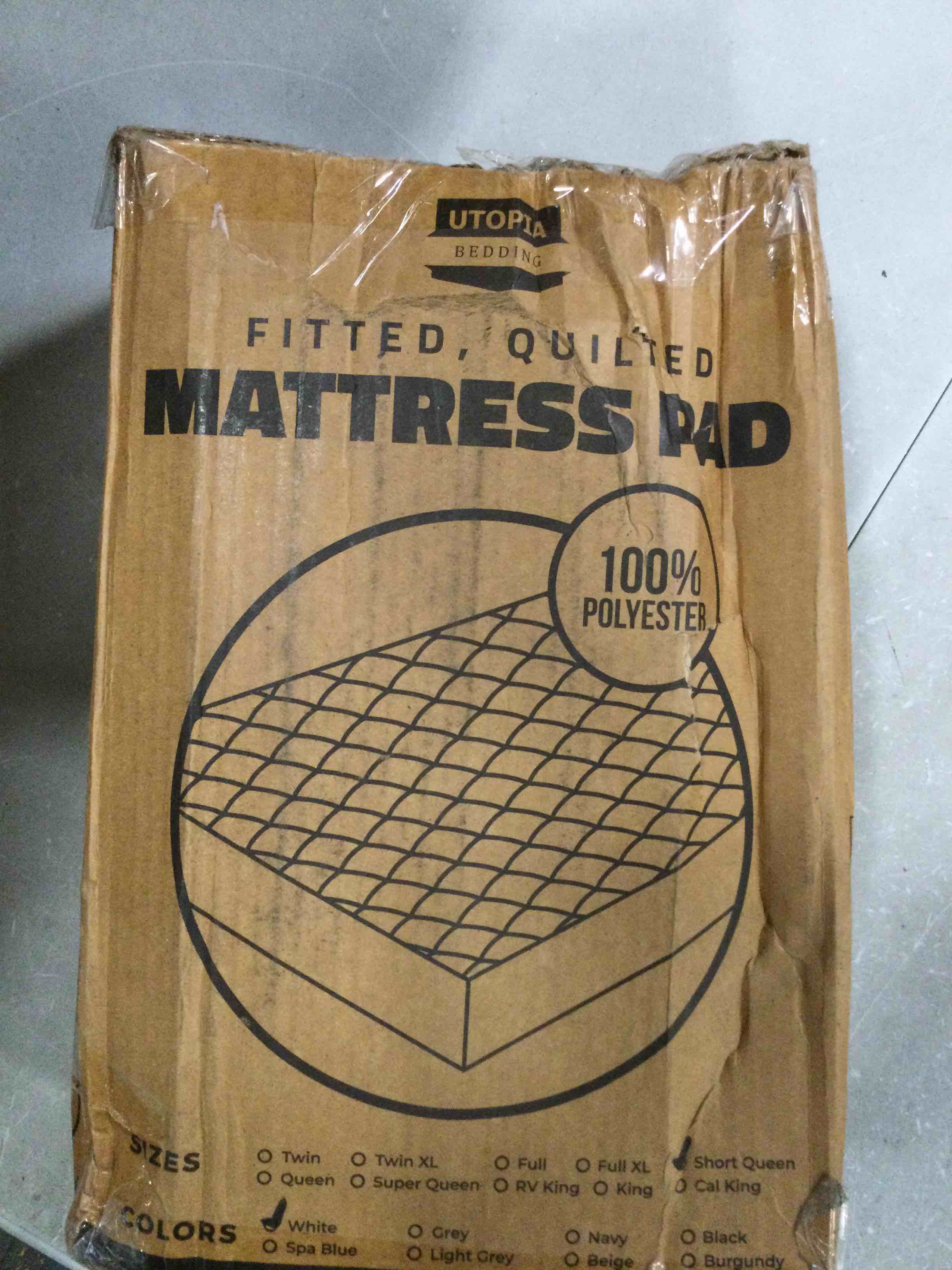 Utopia Bedding Quilted Fitted Mattress Pad (Short Queen) Elastic