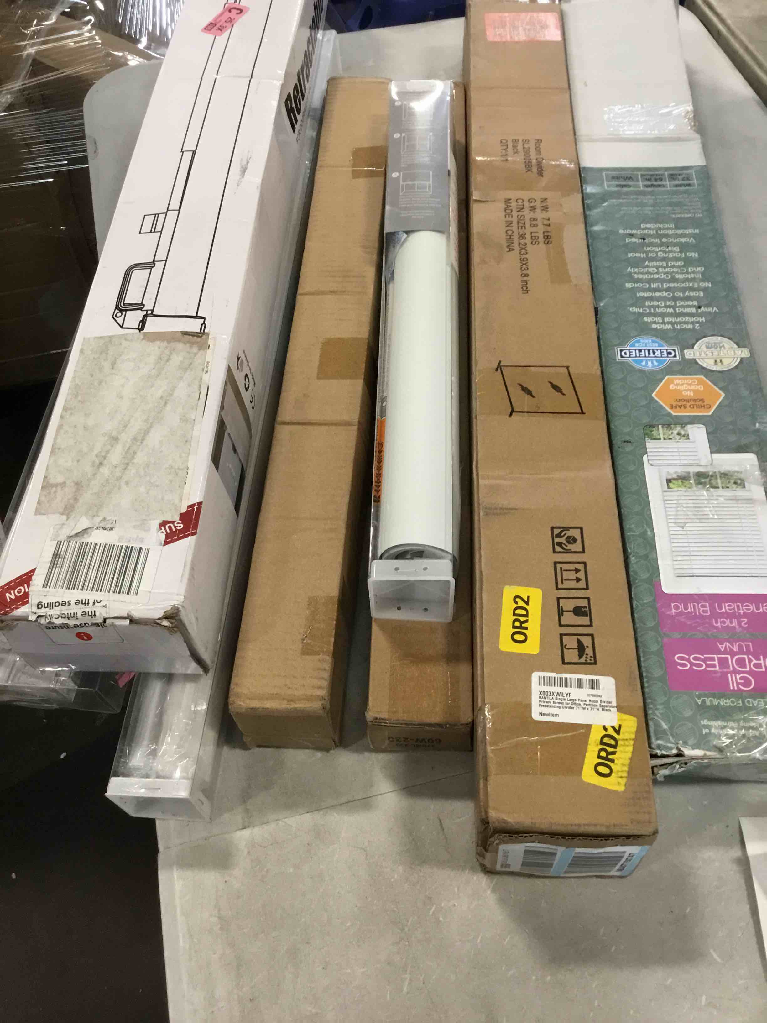 assorted item miscellaneous curtain rod/ retractable gate and more 