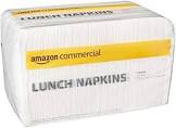AmazonCommercial 1-Ply White Lunch Napkins (SOFI-067),Bulk ,Disposable Paper Napkins ,Lunch Napkins ,FSC Certified ,250 Napkins per Pack (8 Packs)(12 x 12 Sheet) 8  Packs Lunch Napkin 250 napkins/pack