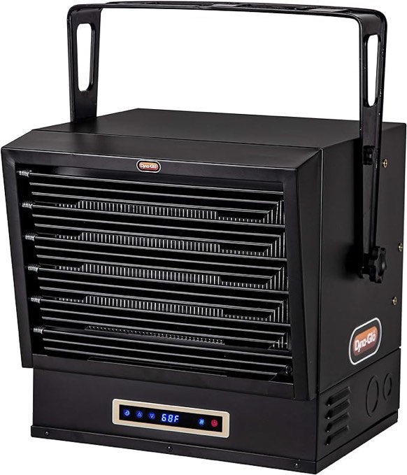 Dyna-Glo EG10000DH Dual Heat 10,000W Electric Garage Heater, Black