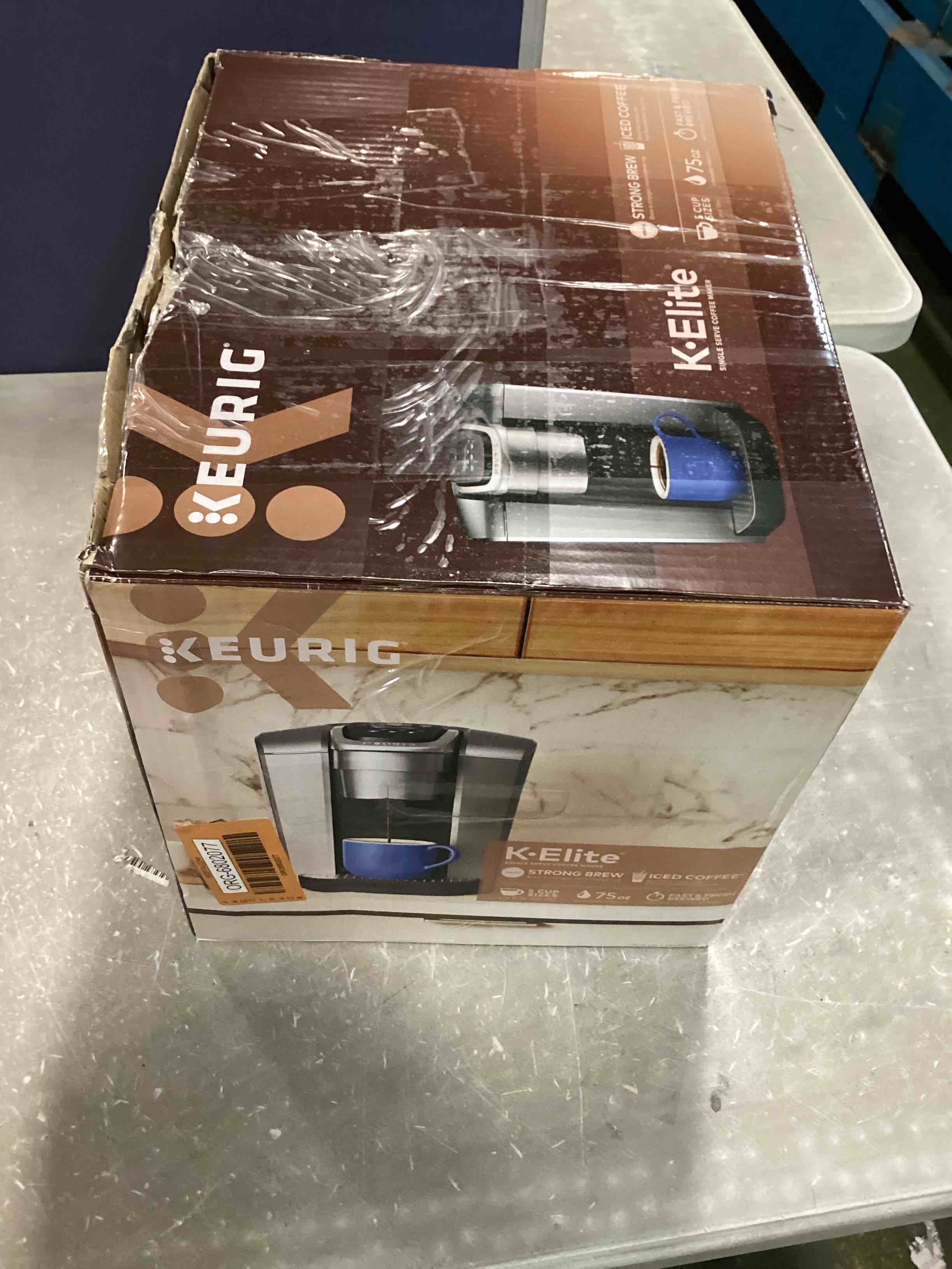 Keurig KElite SingleServe KCup Pod Coffee Maker, Brushed Silver