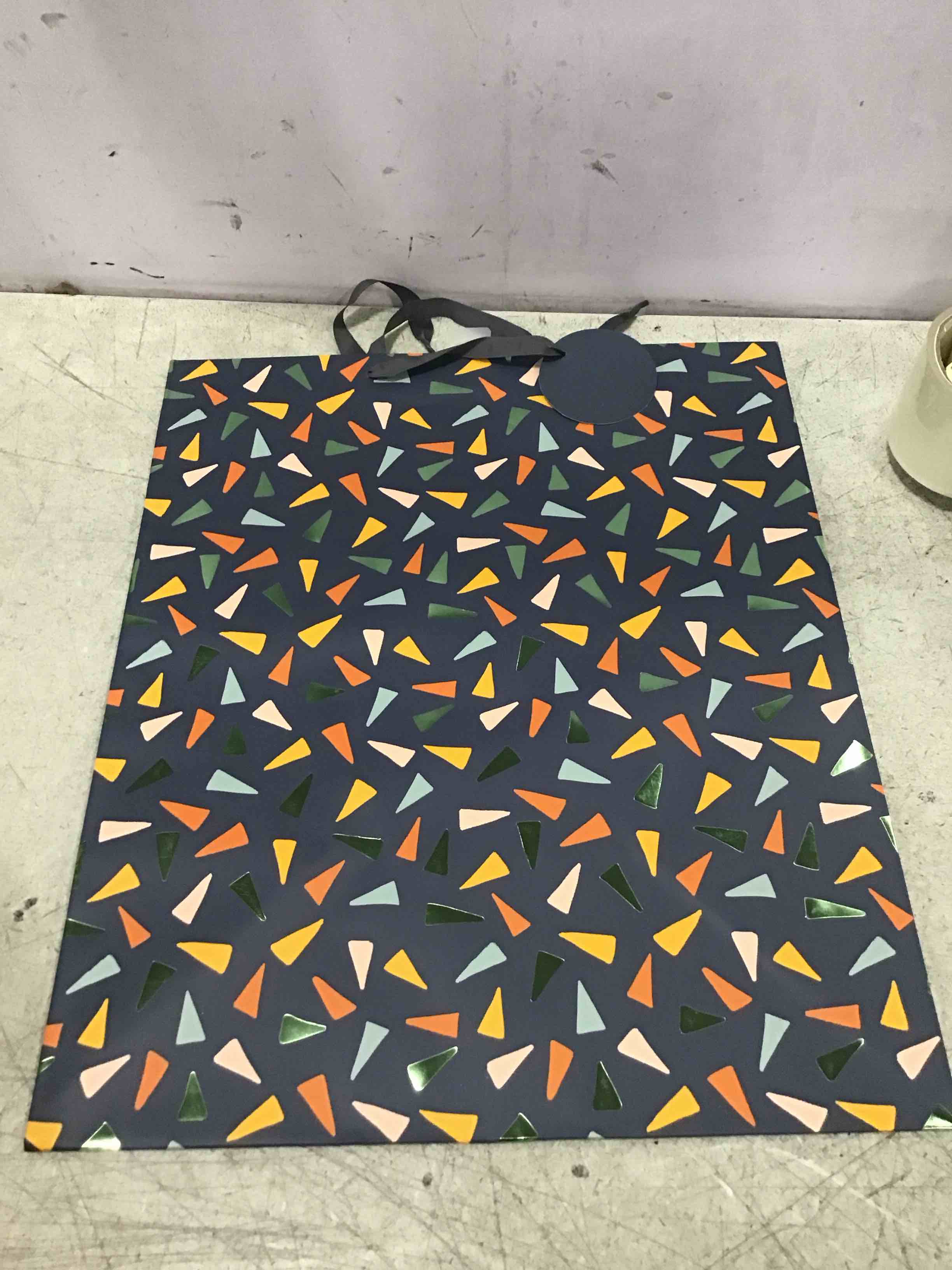 Jumbo Gift Bag Triangle Toss with Foil - Spritz™