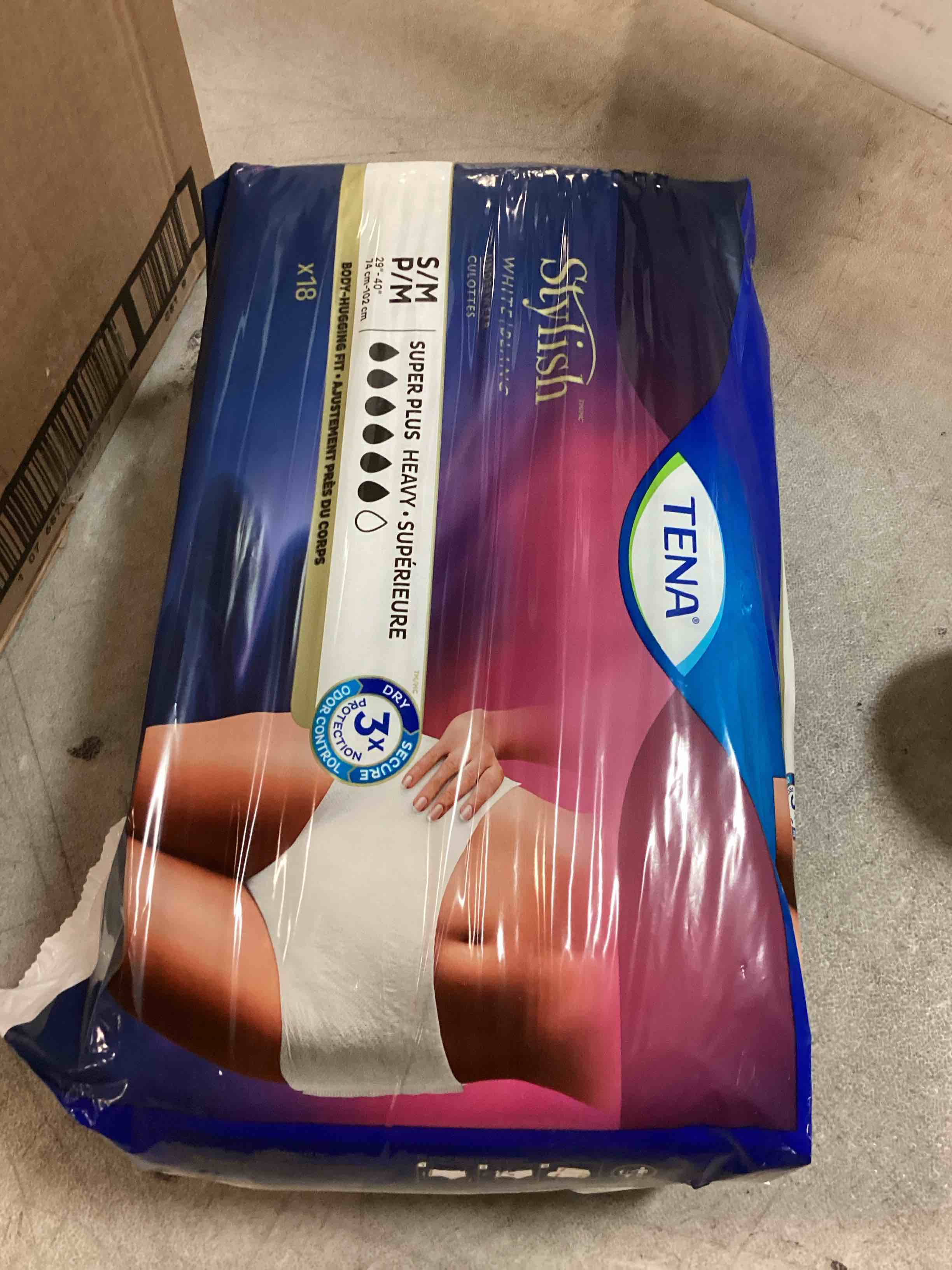 Tena Incontinence Underwear for Women  Super Plus  S/M  18 Ct