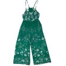 (Similarly)Cat&jack Summer Sleeveless Jumpsuit Girl green floral L