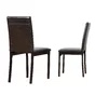 Mizell Faux Leather Upholstered Metal Side Chair