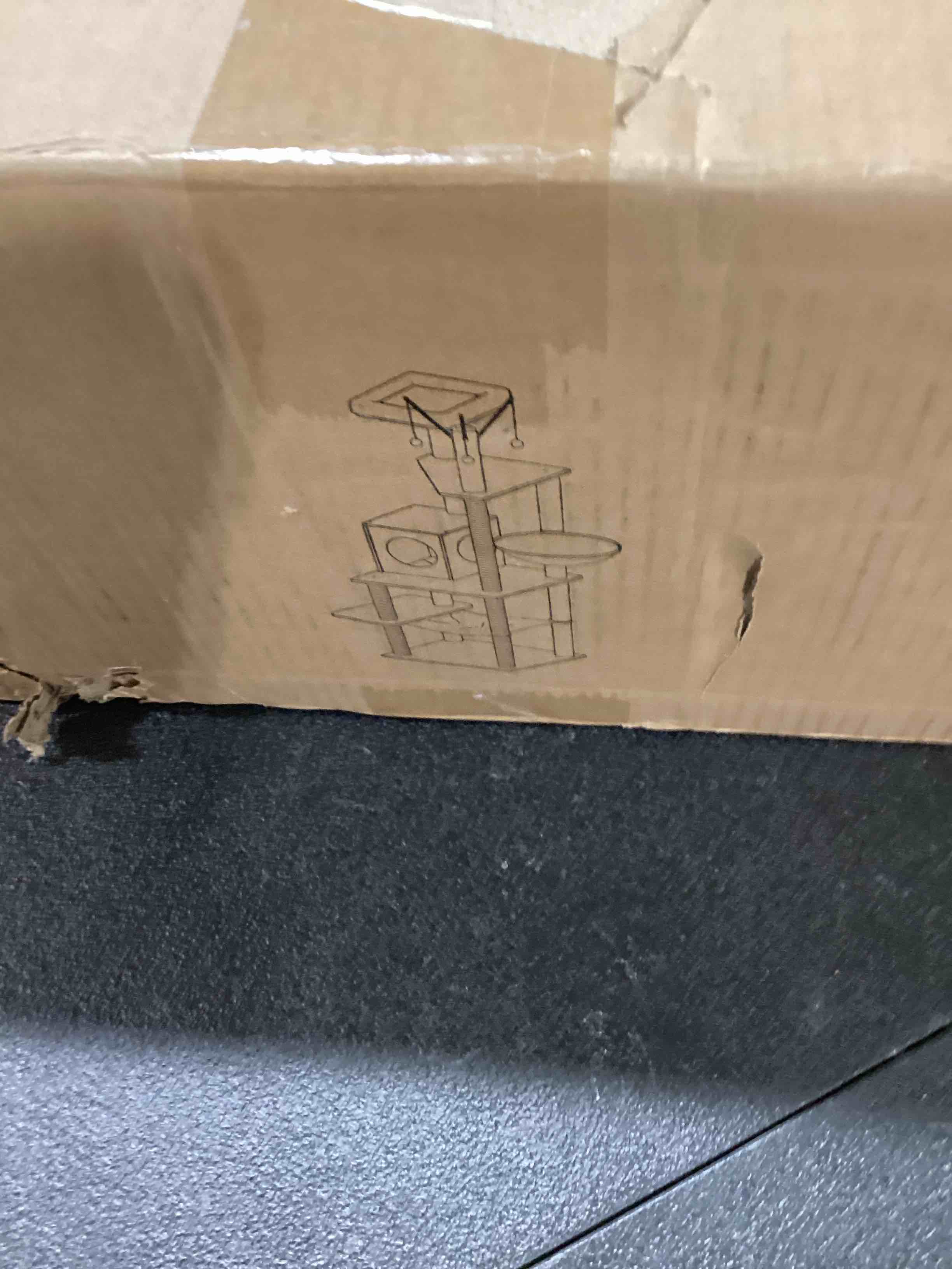 Heybrother Cat Tree for Indoor Cats, 66.1" Tall Wooden Cat House for