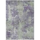 Folcroft Abstract Machine Woven Polyester Indoor / Outdoor Area Rug in Purple