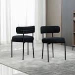 Dulcine Velvet Upholstered Armchair (Set of 2)