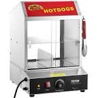 VEVOR Commercial Hot Dog Steamer 2-Tier Electric Bun Warmer 28.5QT Slide Doors