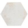 ((13 PCS )) Oken White 9 Hexagon in Matte Porcelain Cement Look Hexagon Floor and Wall Tile (7.14-sq. ft/ Carton)