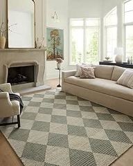 Chris Loves Julia x Loloi Francis Wool Spa/Granite Rug