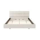 63.5 '' W Queen Bed With Socket And LED Lights