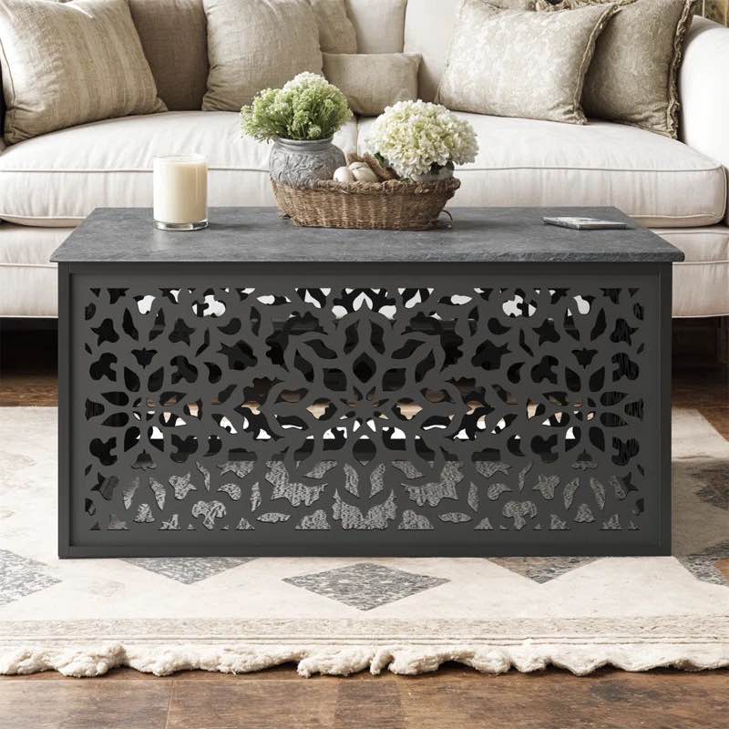 Lukasik Mandala Square Coffee Table (4 Side Lasercut)