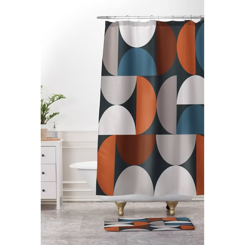Geometric Shower Curtain