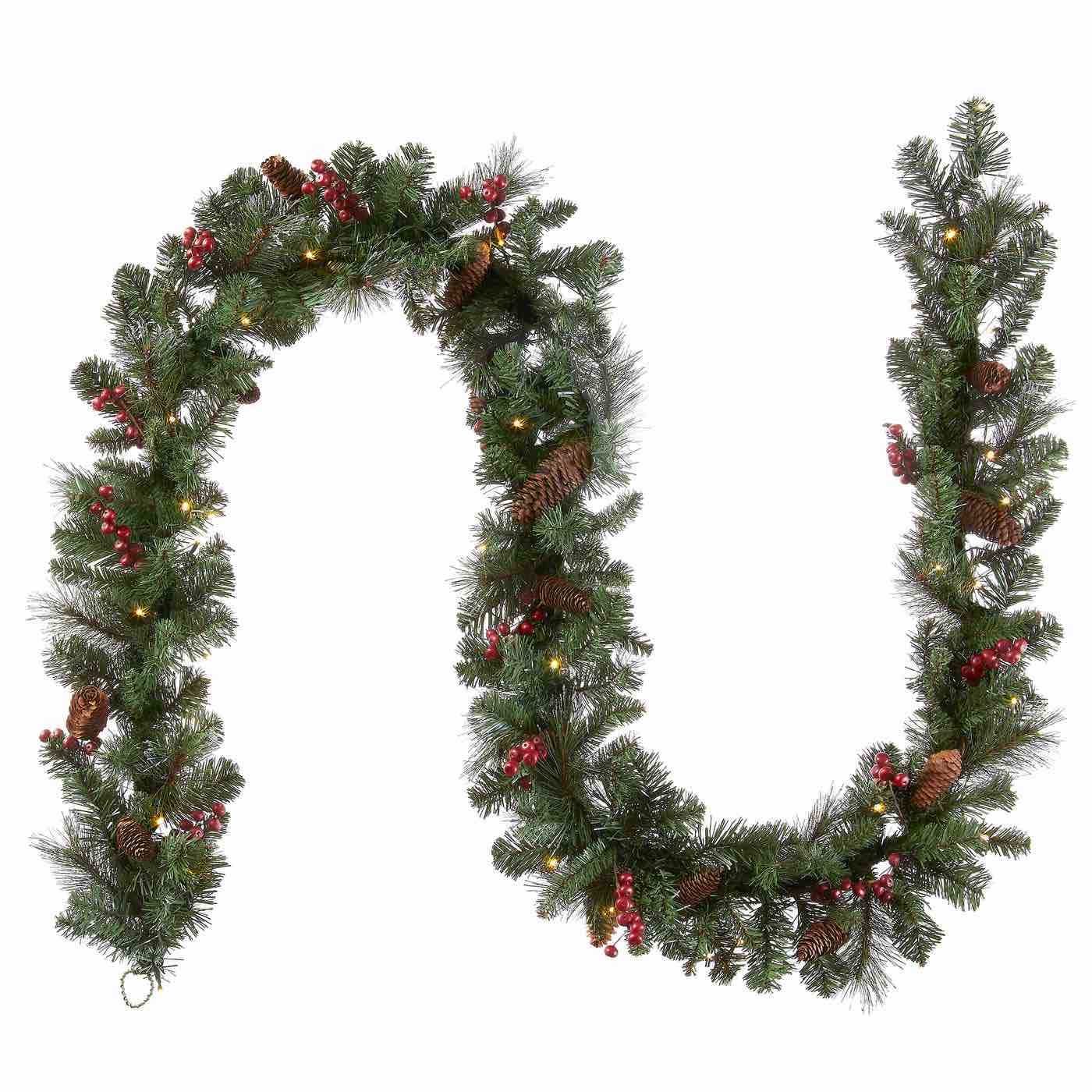 National Tree Company 9ft. Crestwood Spruce Garland with Clear Lights
